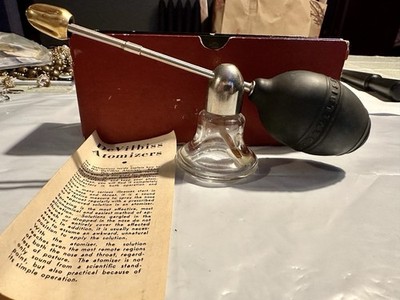 VTG Devilbiss Atomizer #175 With Instructions Original Box 1 Bottle