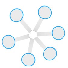 6 Pcs Foam Score Board Student Handheld White Blank Dry Erase Paddles y