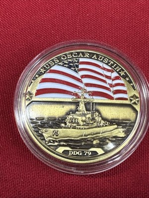 US Navy USN Challenge Coin USS Oscar Austin DDG 79 D713