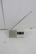 WORKS BUT HEAVY WEAR Vintage Sony ICF  380 AM/FM Portable Radio   White