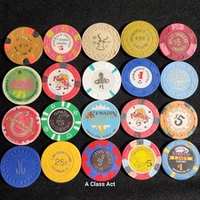20, Different Vintage Casino Chips Lot. See Photos. Our B2303