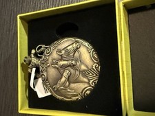 Invicta Bronze Horse Theme Pocket Watch Full Hunter with Chain  Original Box