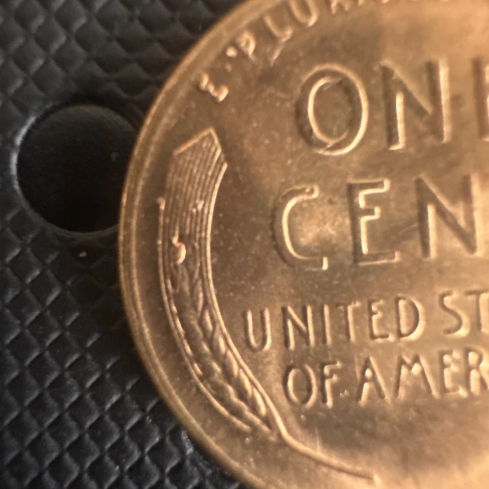 1955-S BIE Lincoln Wheat - Reverse Cracks - UNC BU Red - Error Variety - Image 4 of 4