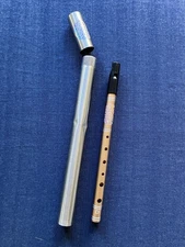 Standard High D Penny /tin-/ Whistle  By Nick Metcalf  - Gold