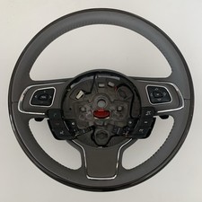 Jaguar XJ351 Grey Leather Wooden Heat Steering Wheel Voice Control Paddle Shift