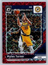 Myles Turner Optic 2024-25 Donruss Optic Red Velocity /299 Indiana Pacers