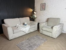 HIGH STREET BRAND DFS Orka 2/3 Seater Sofa + Matching Electric Recliner Armchair