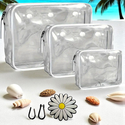 8 pcs Bogg Bag Organizer White Trim  includes 3 bags S M L hooks & daisy charm