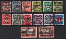 + 1939 GERMANY REICH Mi. 716-729 DANZIG COMPLETE SET VERY FINE USED
