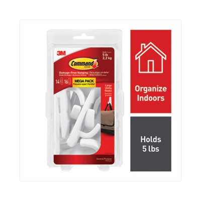 Command  HOOK,LARGE,MEGA,14/PK 17003ES-MEGA 3M/COMMERCIAL TAPE DIV. Command 