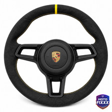 Alcantara Steering Wheel For Porsche 911 997 991 Cayman Boxster 987 981