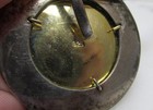 Sterling Silver Choker w/ Hammered Round 2 Tone Pendant ~ 14-3/4" ~ 25g ~ 4-E341 — photo 5