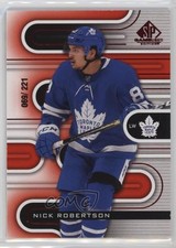 2022-23 Upper Deck SP Game Used Red 69/221 Nick Robertson #55 18m3