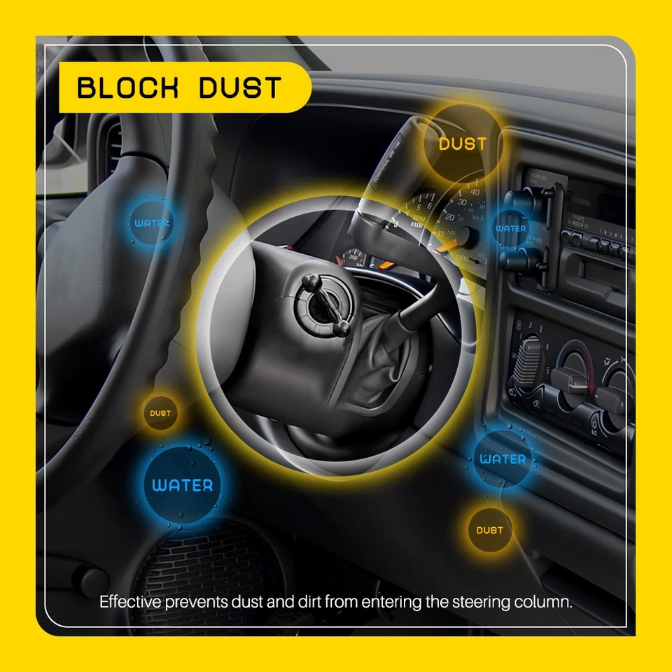 Cubierta de columna de dirección ABS para Chevrolet Silverado GMC Sierra 1999-2002 26072993 Foto 3 de 4