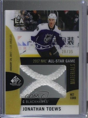 2017-18 SP Game Used NHL All-Star Material Net Cord 26/35 Jonathan Toews t7u