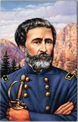 Vintage 1993 USPS Commemorative Stamp Postcard ''JOHN FREMONT'' / Unused
