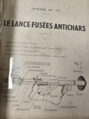 Alter Militärbogen Panzerabwehr Raketenwerfer Bazooka Bildplan
