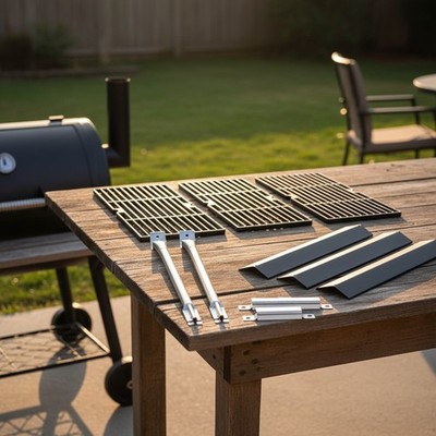 Complete Grill Parts Set for Oklahoma Joe Longhorn 3-Burner Charcoal/Gas Smoker