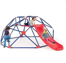 8Ft Climbing Dome With Slide For Kids