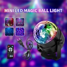 Portable Disco DJ Ball Light Sound Activated Dance Lamp Decor Wireless Remote