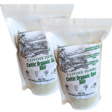 Celtic Organic Coarse Sea Salt 4lb 2x2lb   Sel de Gu rande Unrefined Grey