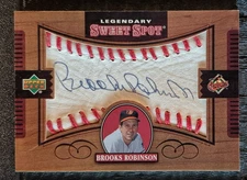 2002 Upper Deck Sweet Spot - Legendary Sweet Spot #L-BR - Brooks Robinson