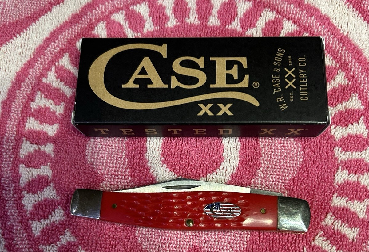 Case XX 2002 American Flag Badge Single Blade Stockman (6175 SS