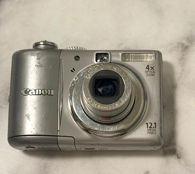 Canon PowerShot A1100 IS 12.1MP Digital Camera Silver | eBay