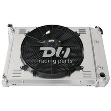 3row Aluminum Radiatorshroudfan16 Fit 68-74 Chevy Nova75-87 El Camino 21w