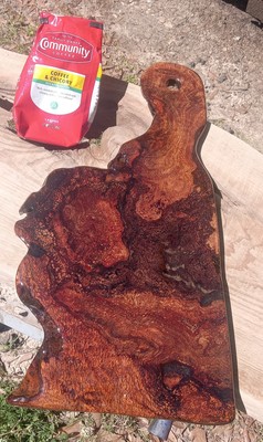 Solid Burl! Southern Red Oak Burl Wood Charcuterie Board Natural Color USA Made!