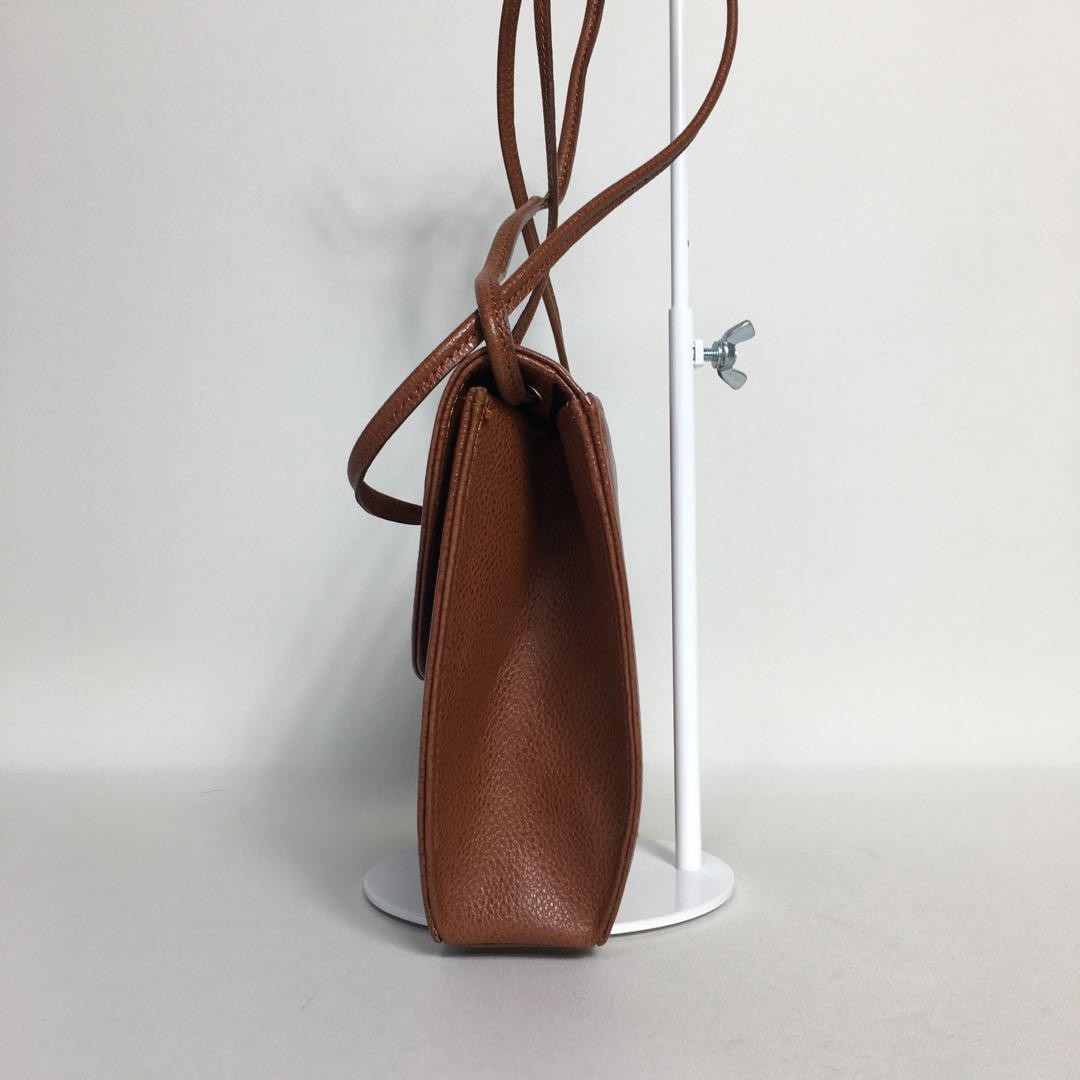 2505 22 Buone condizioni Borsa a tracolla Yves Saint Laurent marrone logo hardware