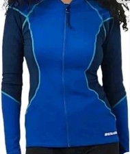 Sea Doo Ladies Long Sleeve Rashguard Small 4546830483 Full Zip Royal Blue