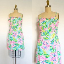Vintage Lilly Pulitzer Dress / Y2K Lilly Pulitzer / Floral Dress / Size Large