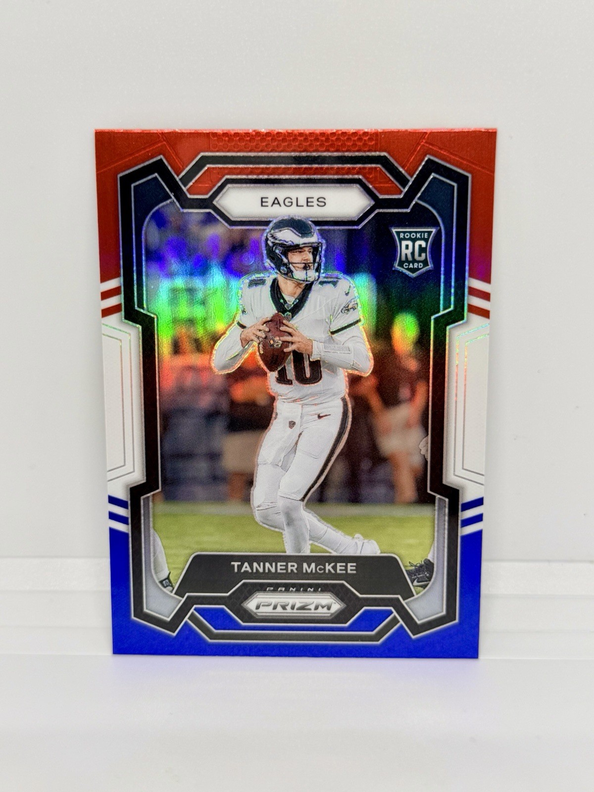 TANNER MCKEE Rookie 2023 Panini Prizm Red White Blue Eagles RC #383