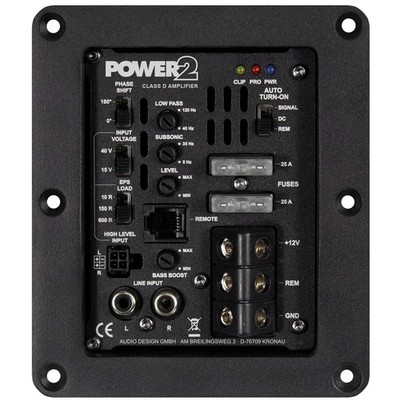 Auto Verstärker Aktiv Modul Power2 475 Watt RMS Endstufe für 2 Ohm Subwoofer