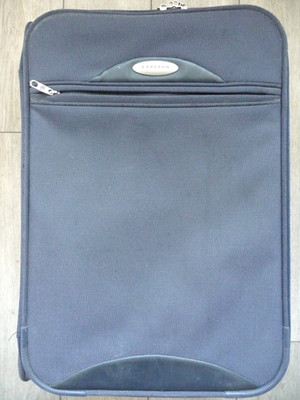 Marineblauer Trolley Koffer 2 Rollen von Carlton 54cm/21'' hoch bitte Details lesen