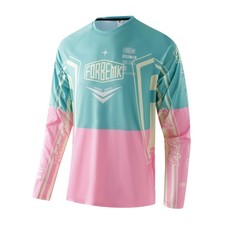FORBEMK Kids MTB Cycling Jersey,Youth Long Sleeve Bike Shirt, UPF 50+ Breatha...