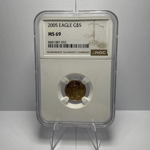 New Listing2005 American $5 Gold Eagle, NGC MS 69