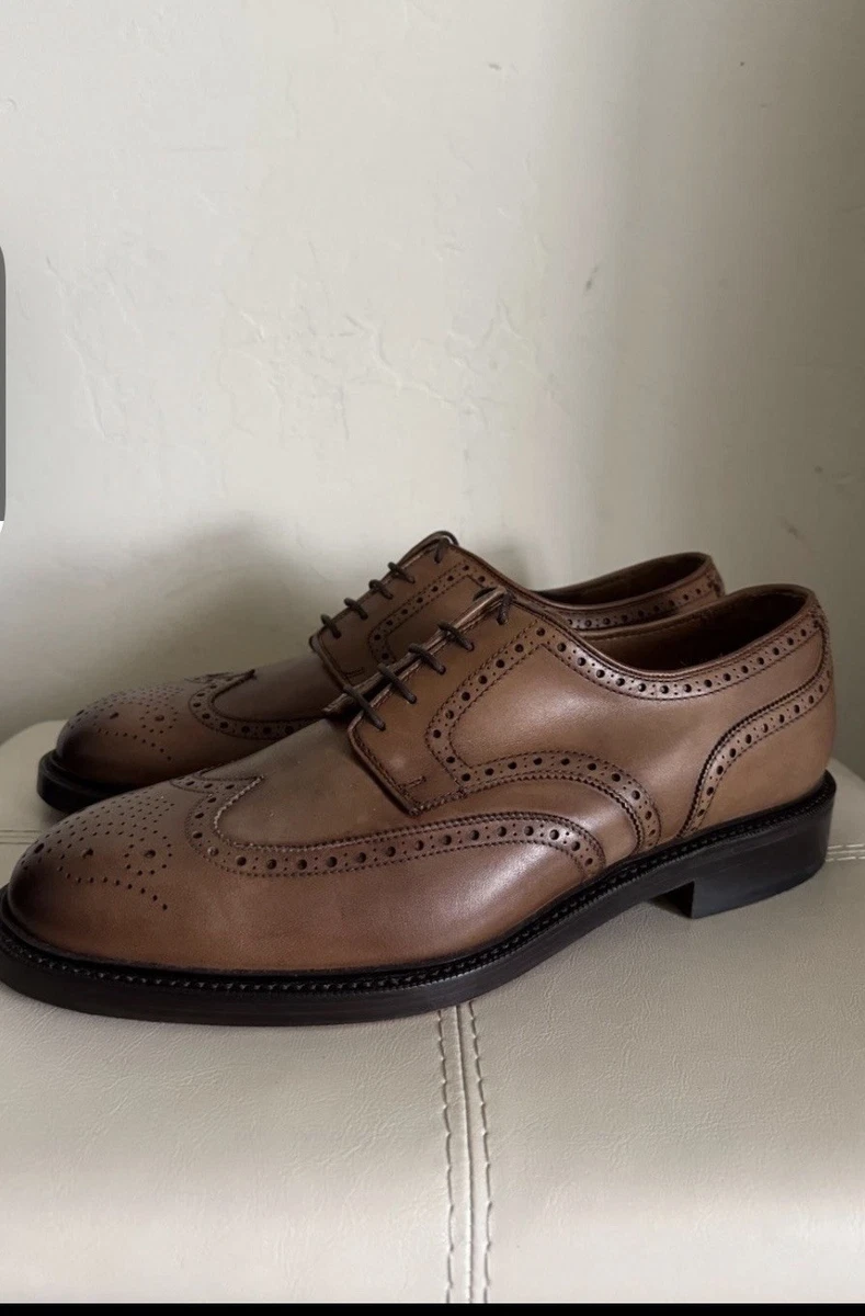 Polo Ralph Lauren long wingtip‎ brown leather Oxford Mens 11.5 Polo Ralph Lauren Brown Wingtip Dress Shoes for Men for sale  main image 3