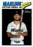 2026 Topps Heritage Chrome #257 Victor Mesa Jr Miami Marlins