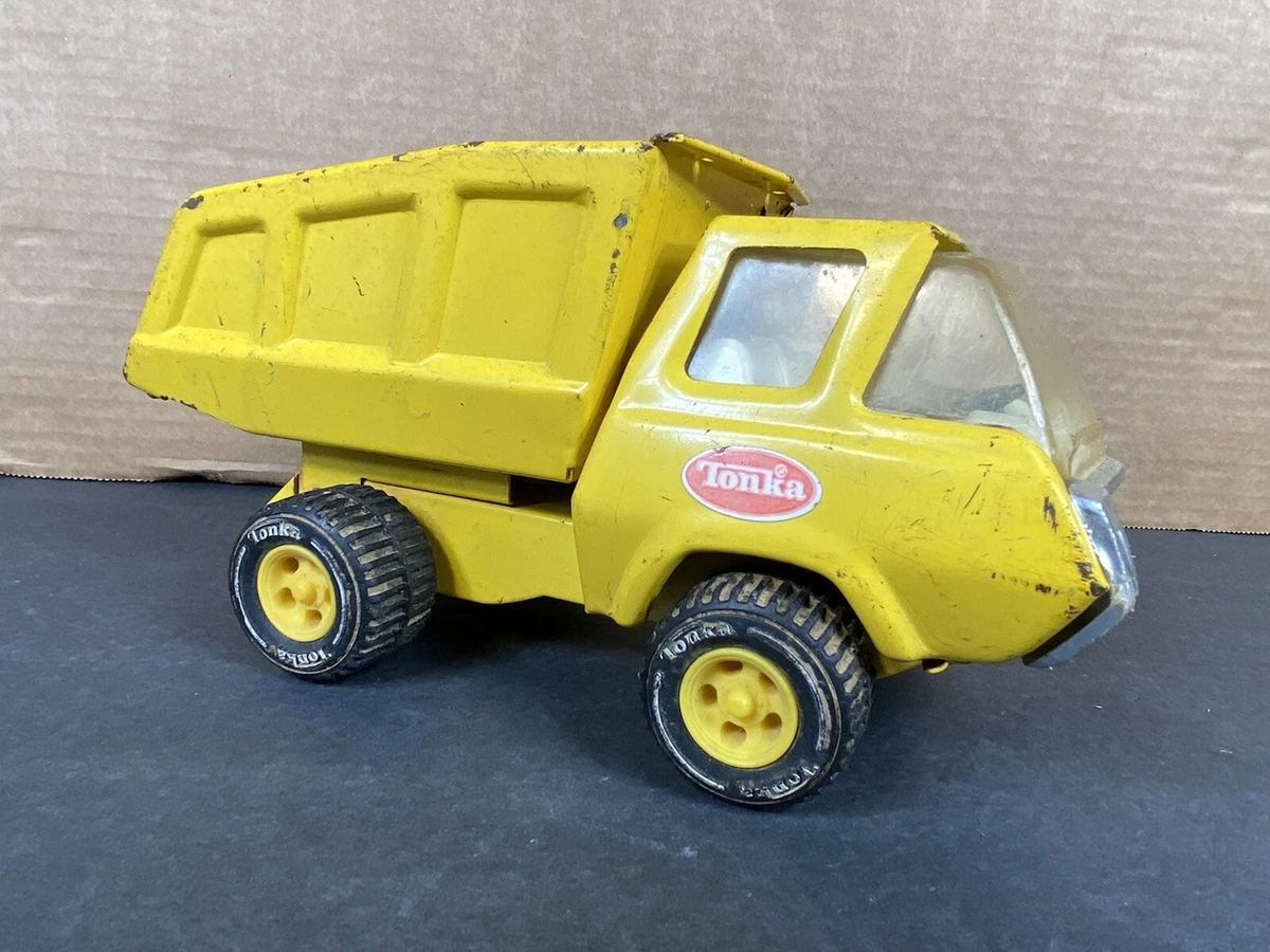 Vintage Yellow Metal Tonka Dump Truck eBay