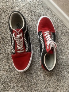 vans old skool vermelho e preto