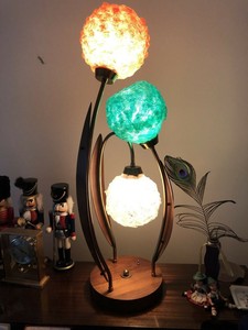 lucite spaghetti lamp