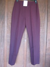 New ASOS Design Polyester Cigarette Trousers Claret Women Pants UK 6 US 2 EUR 34