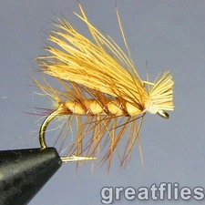 1 dozen (12) - Elk Hair Caddis - TAN