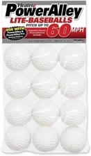 Heater Sport Power Alley 60 MPH Lite Baseballs White 2x 6-Packs