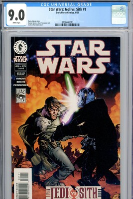 Star Wars Jedi VS Sith #1 CGC 9.0 N.Mint White Pages 1st Appearance Darth Bane