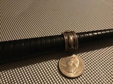 Vintage Sterling Silver FISH Eternity Band Wide Ring Size 6