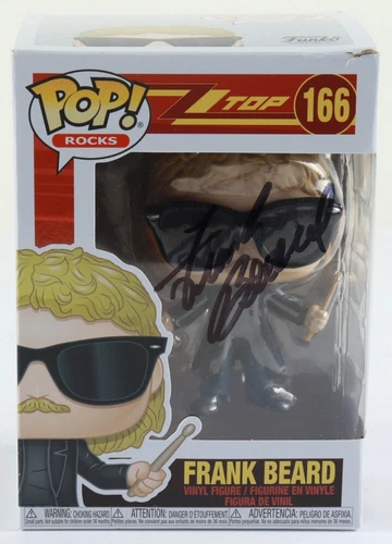 Frank Beard ZZ Top Eliminator #166 Signed Funko JSA E1