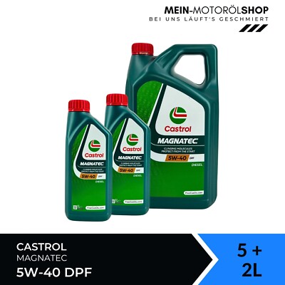 Castrol Magnatec 5W-40 DPF MB 229.31 Opel VW Ford Fiat 5+2 Liter = 7 Liter